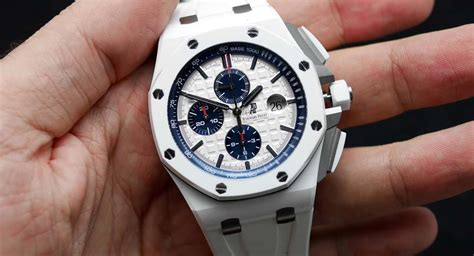 audemars piguet chronograph white|cheapest Audemars Piguet.